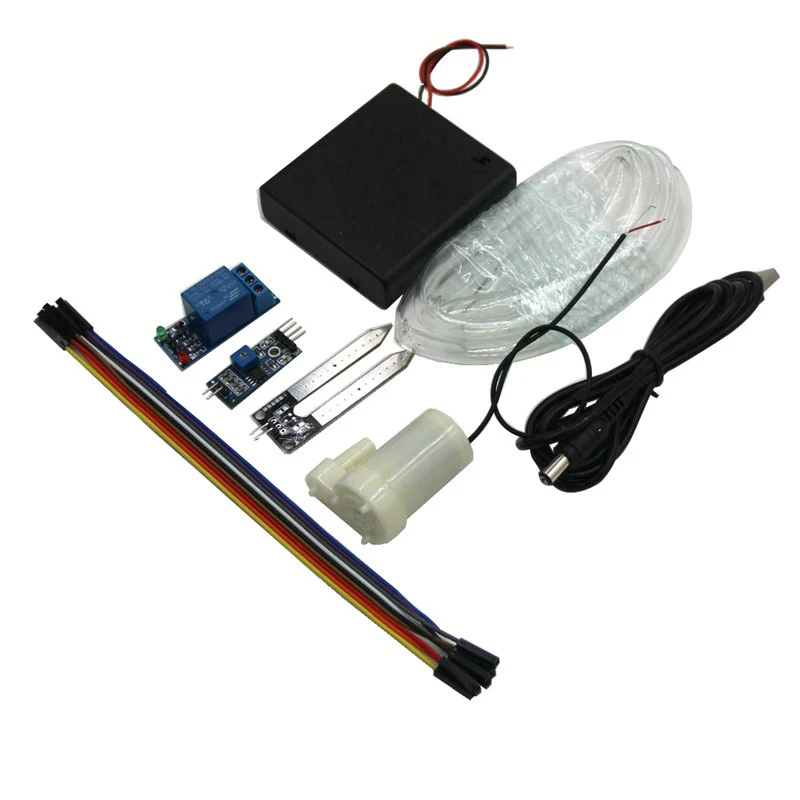 

Drip Watering Garden Drip Irrigation Set Automatic Watering Hose For Flowers Water Sprayer Moisture Sensor Pump Module Kit