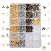 alloy accessories jewelry findings set jewelry making tools copper wire openjump rings earring hook jewelry making supplies kit