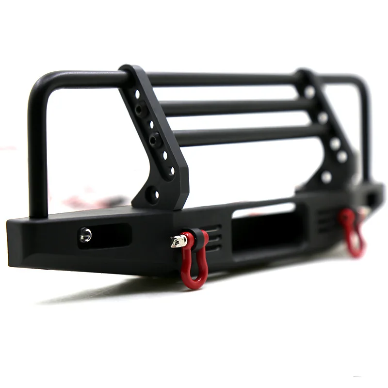 Металлический регулируемый передний бампер для 1/10 RC Crawler Traxxas TRX4 Defender Axial SCX10 II 90046