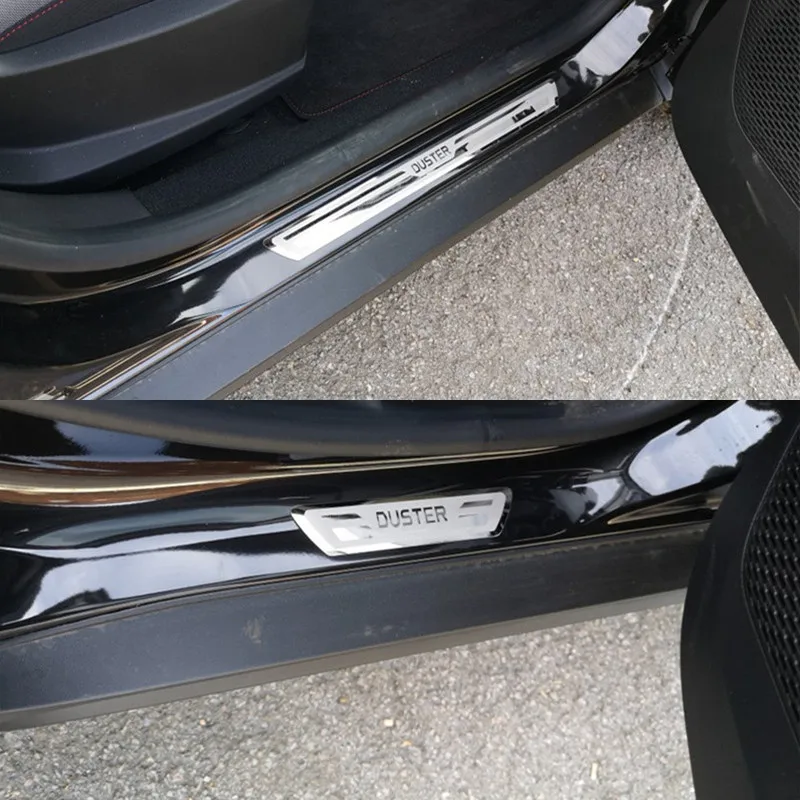 Накладка на порог для Renault Duster Dacia 2010 2018 2019 2020 Защитная Наклейка педали Аксессуары