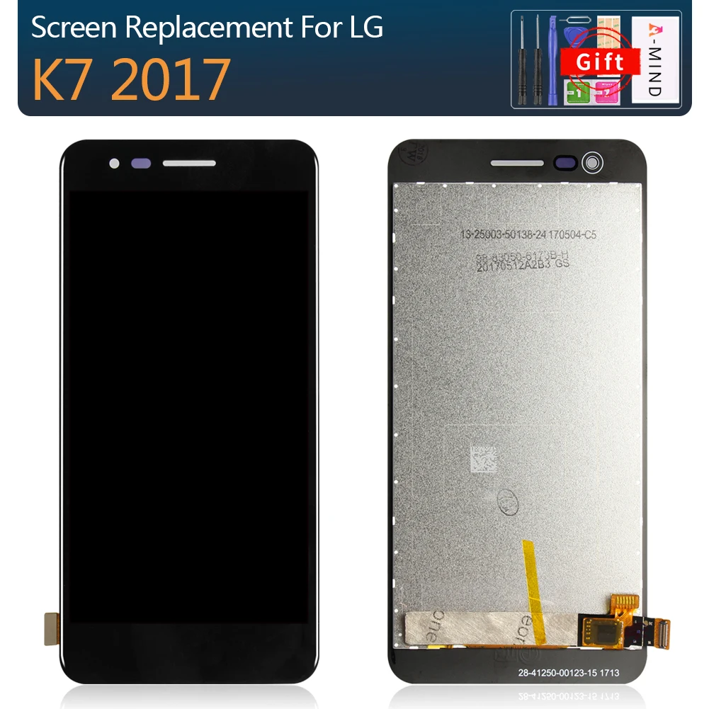 5 0 &quotОригинальный дисплей для LG K7 2017X230 lcd сенсорный экран дигитайзер с заменой