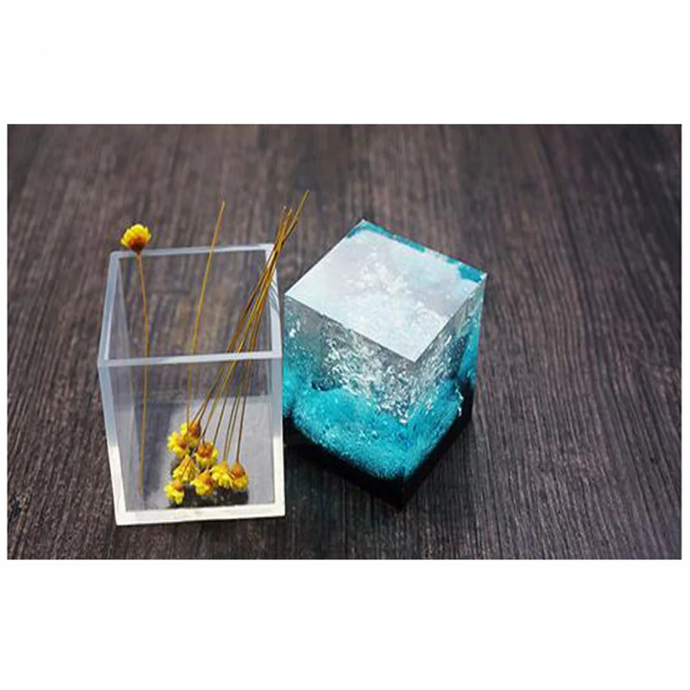 3D форма кубика геометрическая для ювелирных изделий подвеска силиконовая