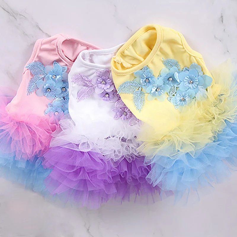 

Dog Clothes for Small Dogs Dress Sweety Princess Dress Summer Puppy Small Medium Dog Lace Princess Chihuahua Dog Mascotas Roupa
