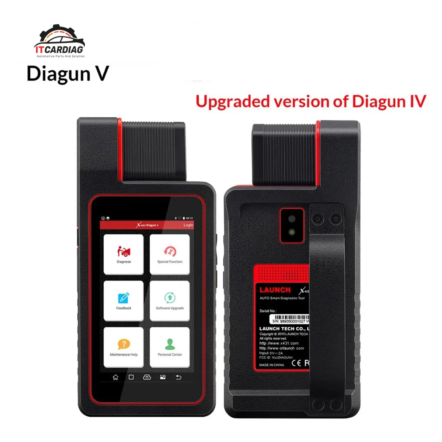 Диагностический сканер Launch X431 Diagun V автомобильный диагностический с поддержкой