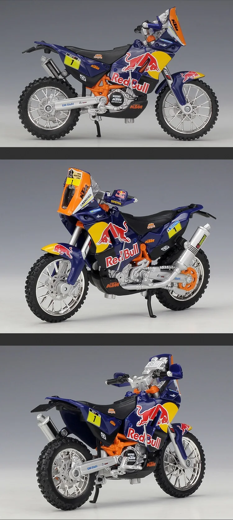 1:18 Bburago Дакар ралли KTM 450 SX-F#5 Ryan Dungey KTM 450 SX-F Red Bull#84 Jeffrey Herlings MXGP литой двигатель