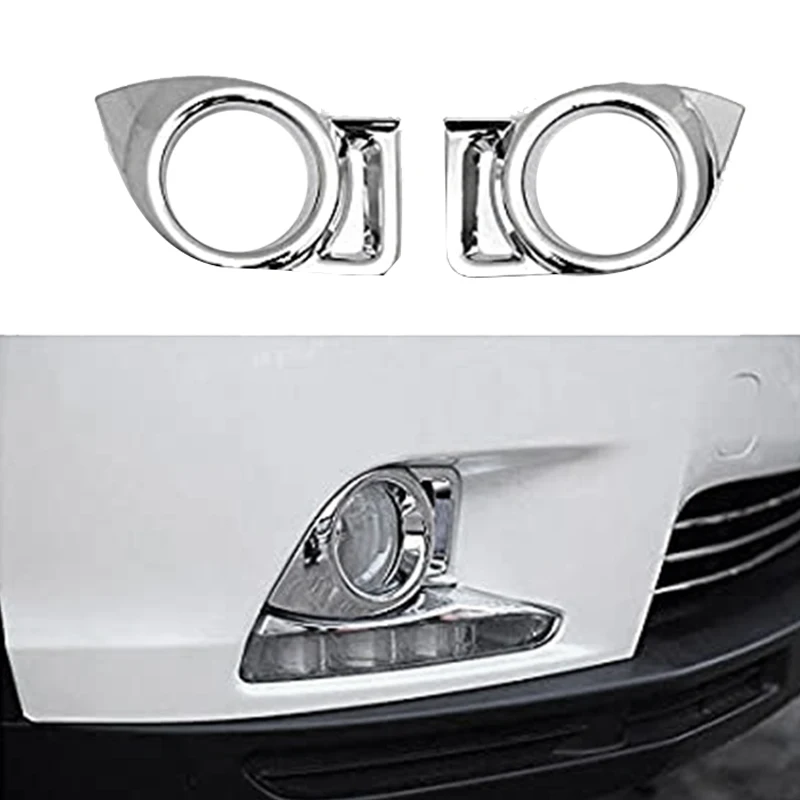 2 шт. хромированный передний противотуманный светильник Накладка для Toyota Highlander