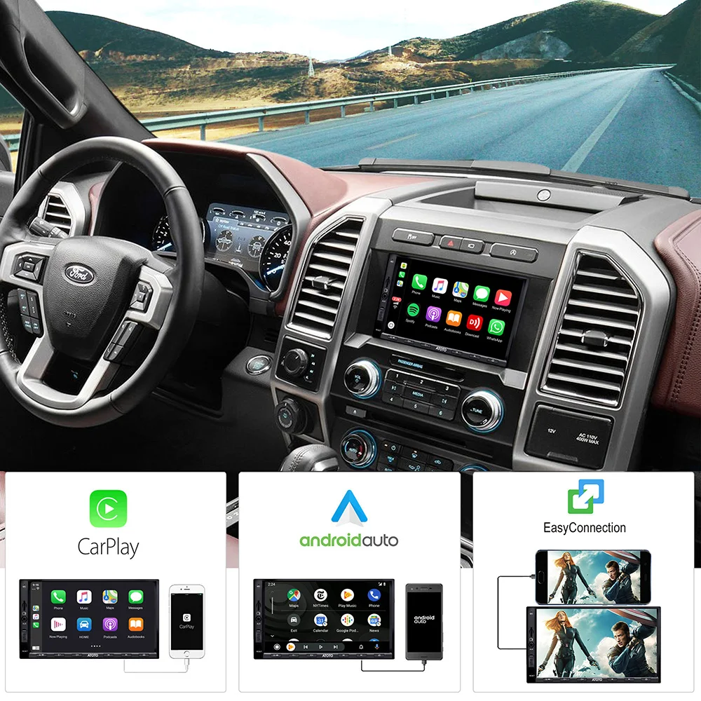 Kaufen ATOTO Jahr Serie In-Dash Doppel Din Digital Media Auto Stereo SA102 Starter YS102SL CarPlay Android Auto Empfänger Auto Multimedia