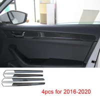 carbon fiber pattern for skoda superb 2016 2020 central control trim door kick pad decorative frame