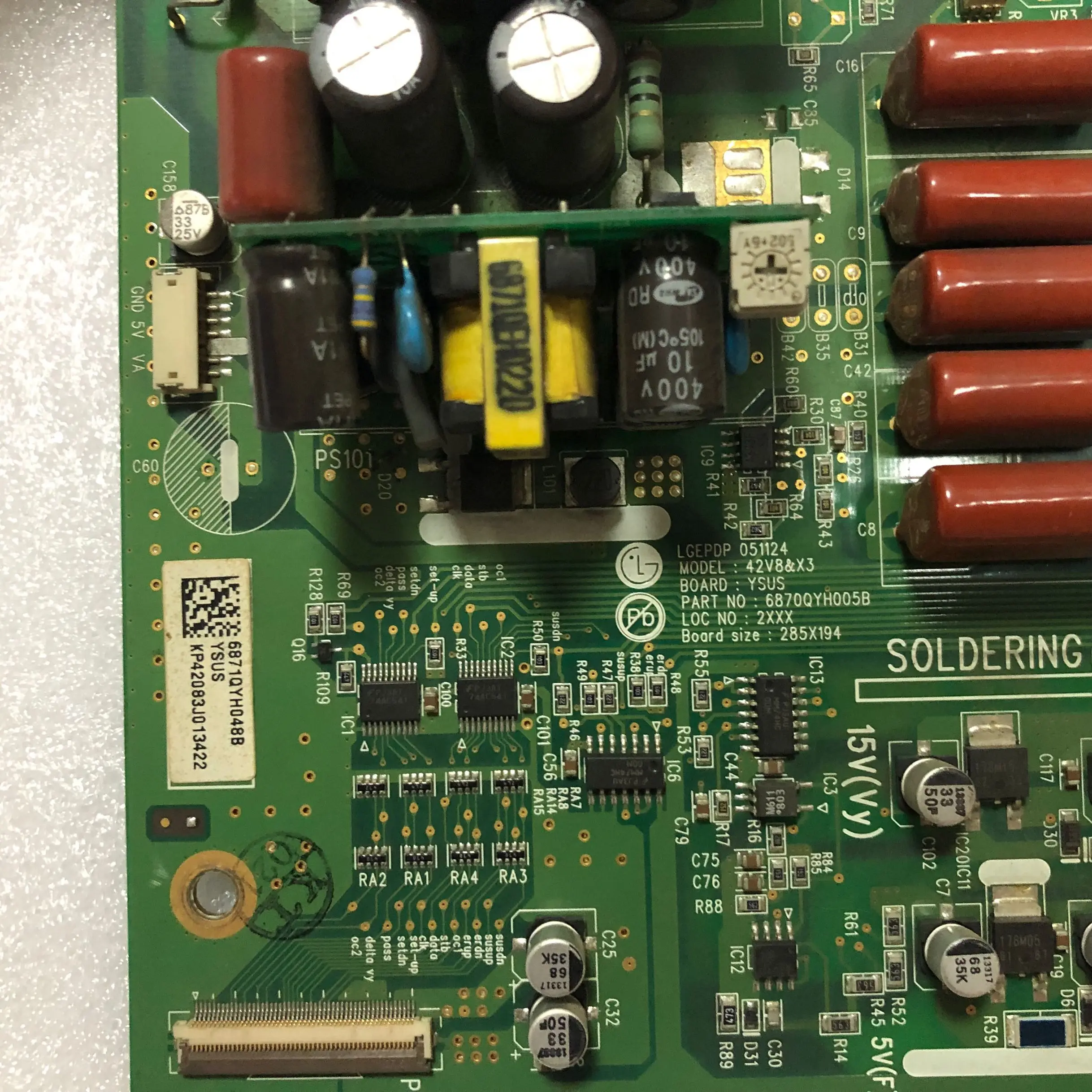Бесплатная доставка оригинал 100% тест для LG 42PC1RV CJ LG42X3 Y board 6870QYH005B 6871QYH948B|ЖК-экраны и