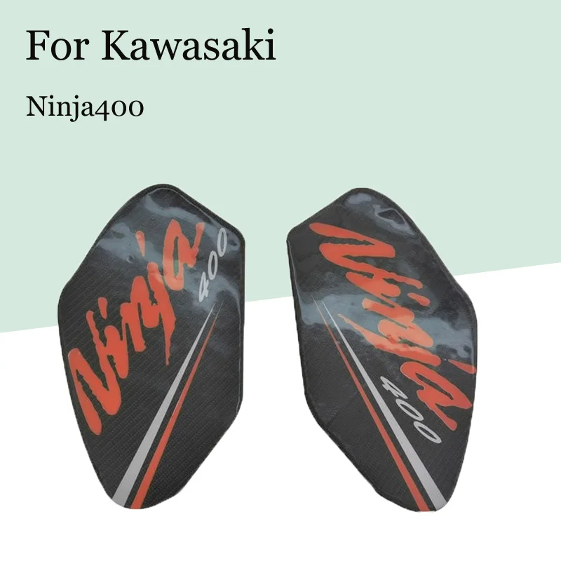 

For Kawasaki Ninja400 Modification Stickers Carbon Fiber Fishbone Decal Ninja 400 Fuel Tank Side Sticker Side Stickers Decals