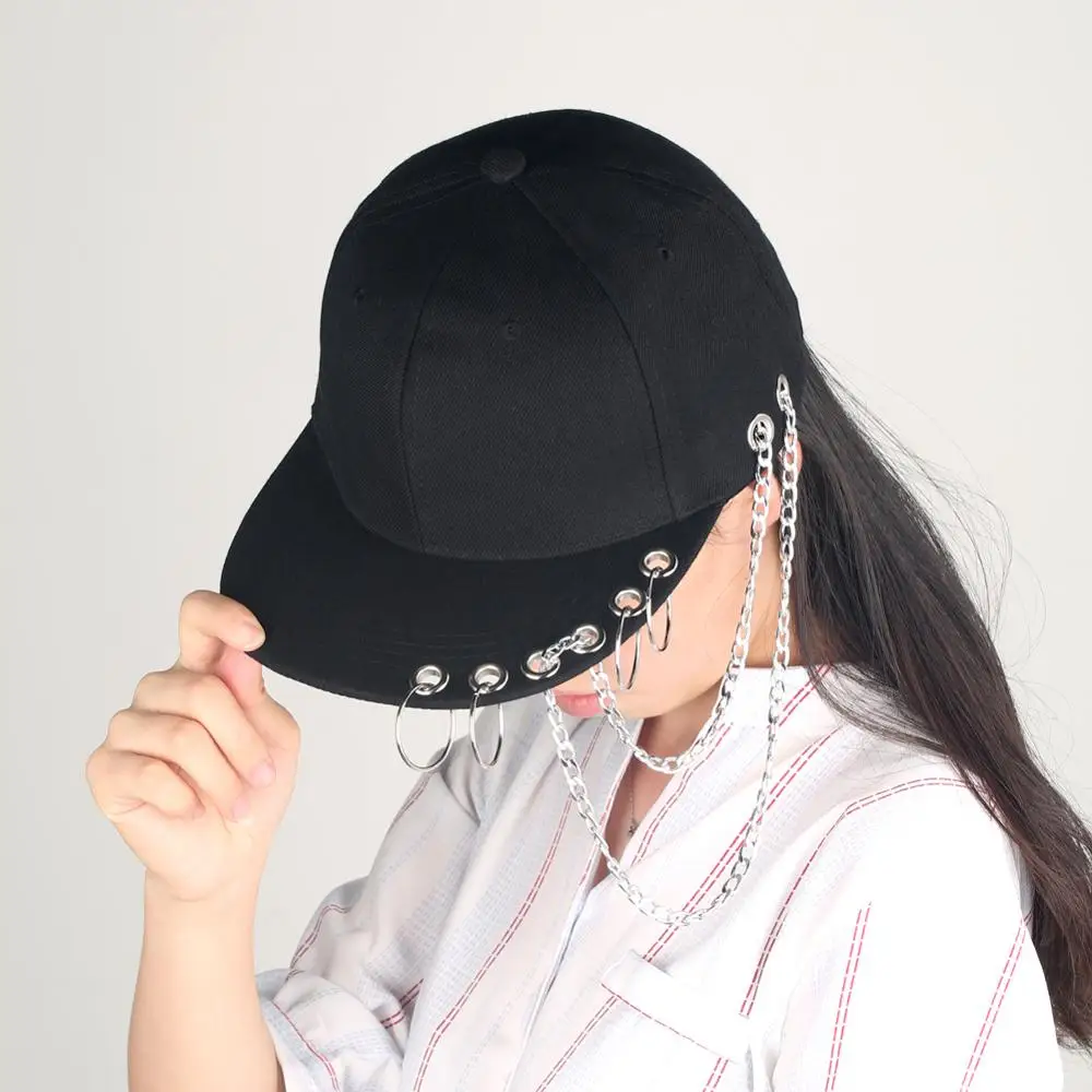 Кепка в стиле хип хоп для мужчин и женщин модная бейсболка с железным кольцом
