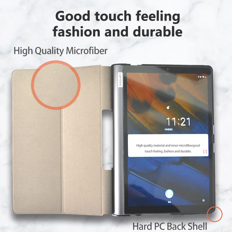 Ультратонкий чехол подставка из искусственной кожи для планшета lenovo Yoga tab 5 X705F 2019