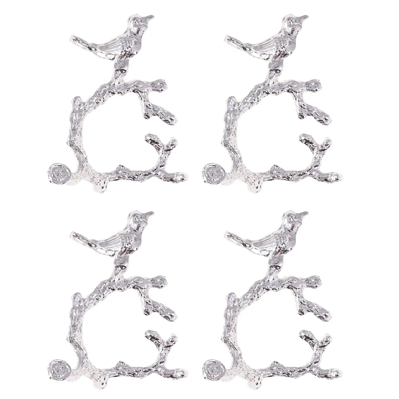 

4Pcs Bird Napkin Ring Model Room Hotel Napkin Buckle for Party Hotel Banquet Dining Room Table Decor