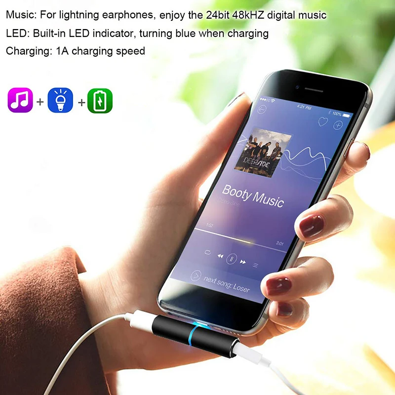 Аудиоконвертер для адаптера lightning/3 5 2 в 1 аудиоадаптер с поддержкой IOS 12 IPhone 7 8 X все