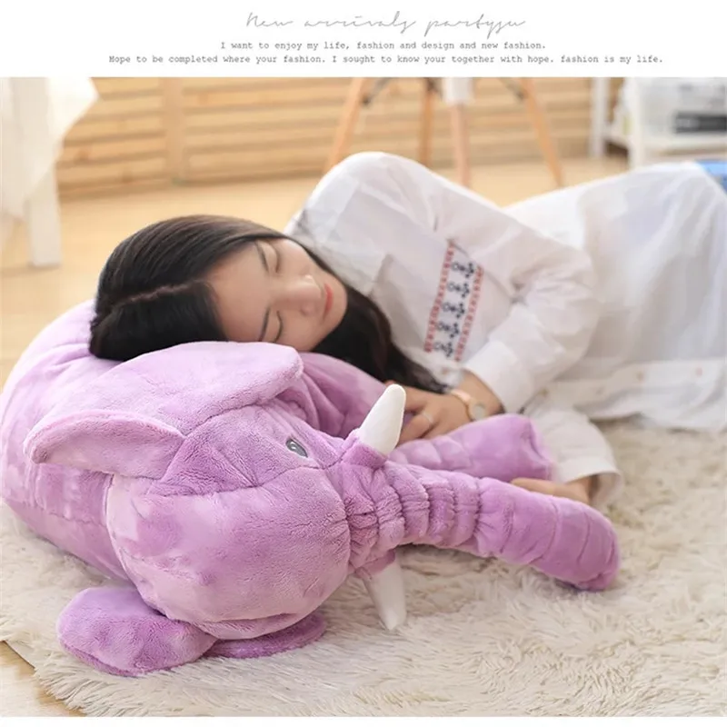 

40/60cm Soft Baby Appease Elephant Playmate Calm Doll Baby Appease Toys Elephant Pillow Plush Toys Stuffed Kid Toy