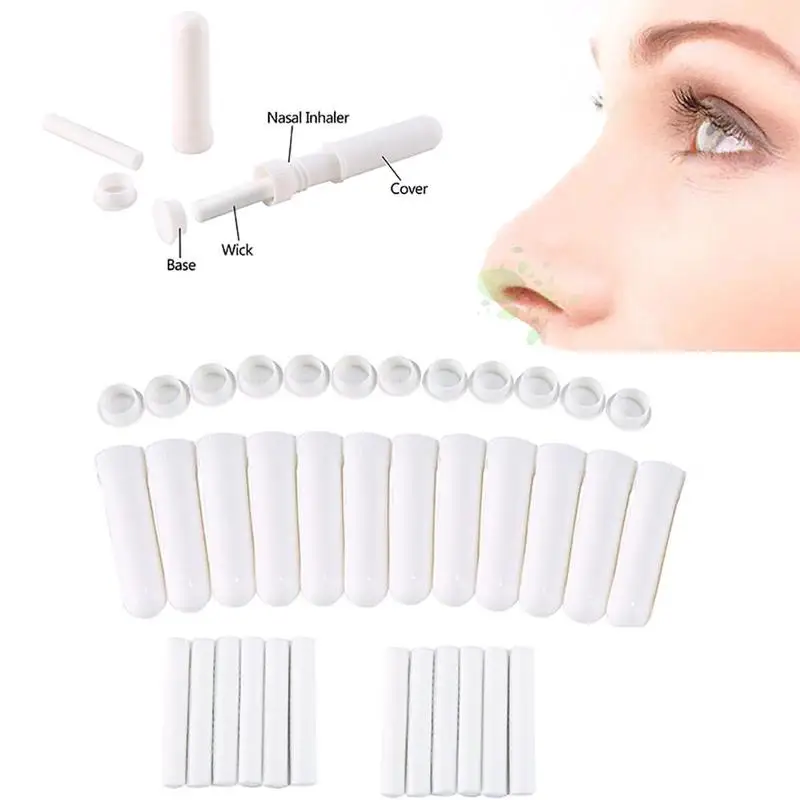 

5 pcs Blank Nasal Inhaler With Wicks Sticks For Gentleman Containers Design Oil Tubes Aromatherapy Essential Tools Nose L4B8