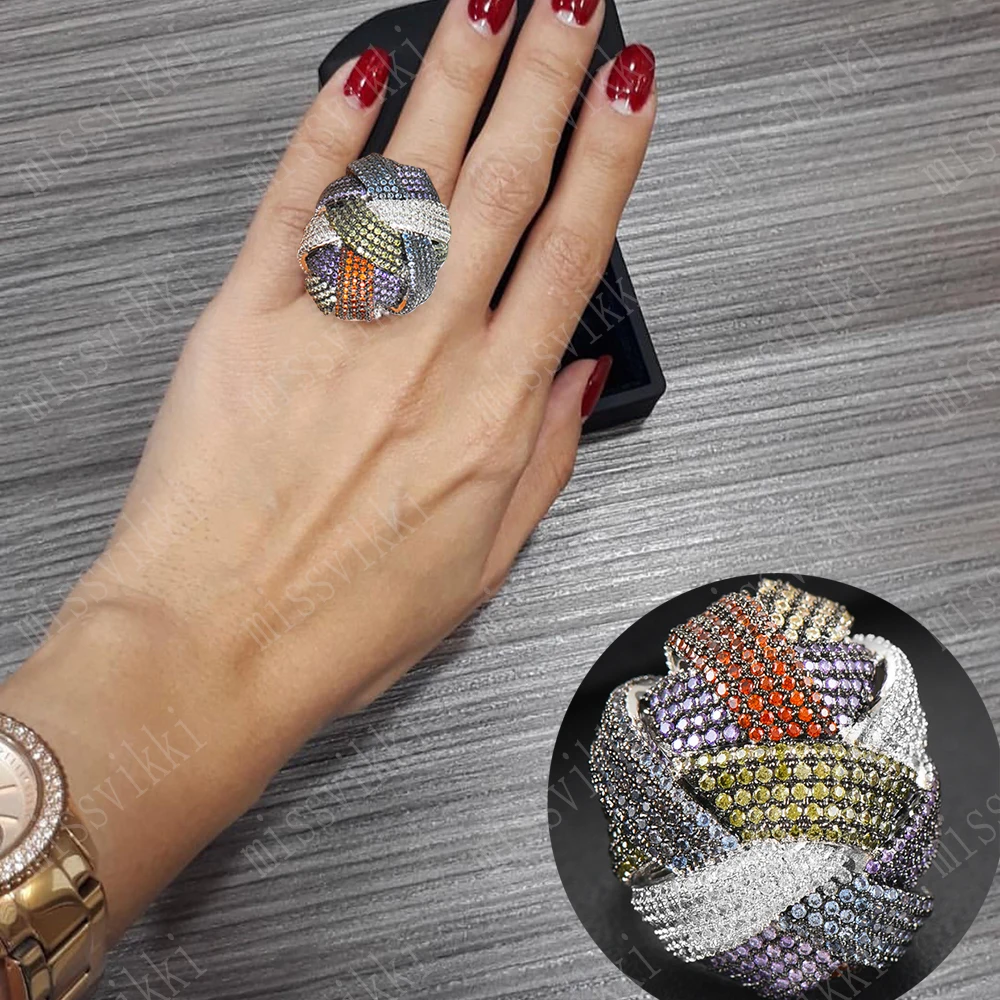 Missvikki великолепное благородное штабелируемое блестящее кольцо для женщин