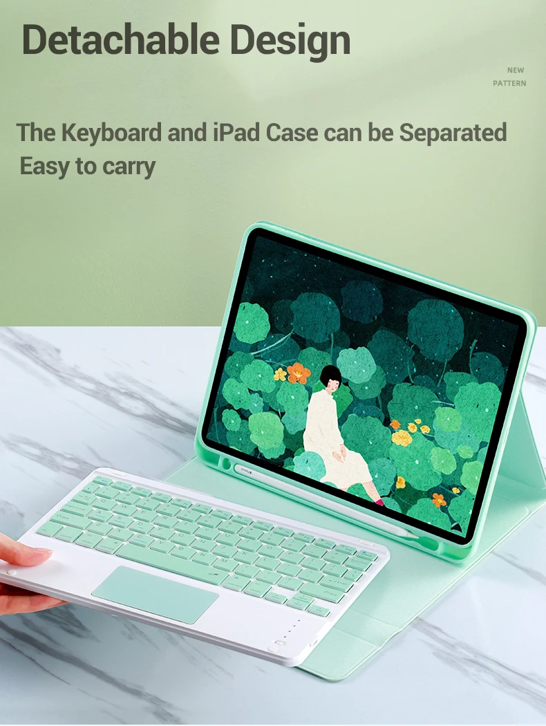 Чехол для iPad 10 2 2020 мышь клавиатура с тачпадом Air 3 4 Pro 9 7 5 11 2018 2019 8th 7th 6t 5th Gen |
