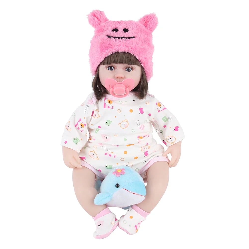 

Кукла реборн JULY'S SONG 42 см, игрушки для девочек, сопровождающая спящей кукла с дельфином, низкая цена, красивый день рождения