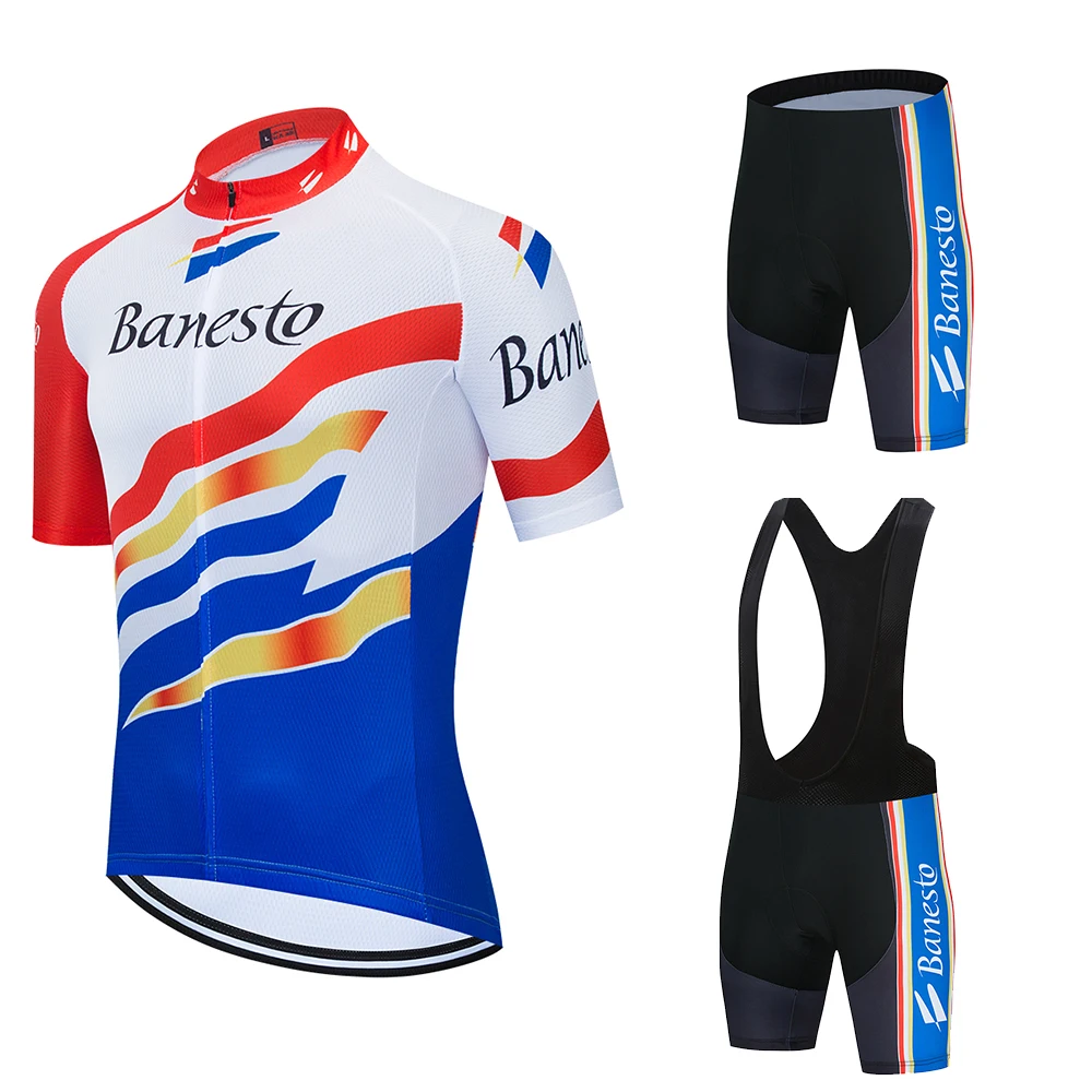 

2020 командные футболки для велоспорта, комплект велосипедных шорт 9D, мужская летняя одежда для велоспорта, быстросохнущие профессиональные ...