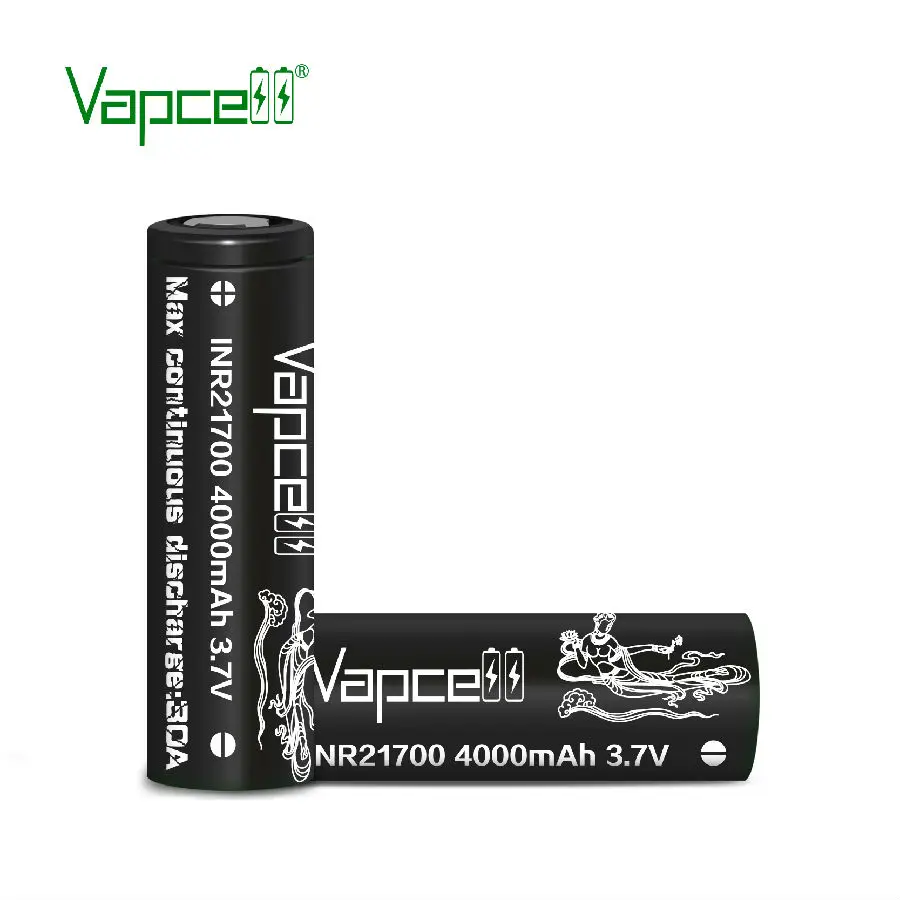 Бесплатная доставка 4 шт. VAPCELL INR21700 4000 мАч 30 А аккумулятор INR 21700 литиевая батарея