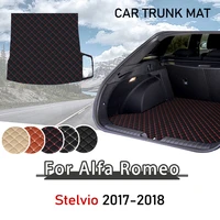 mat for alfa romeo stelvio 2017 2018 trunk floor mats cargo liner boot pad the boot mat car trunk liner car accessories