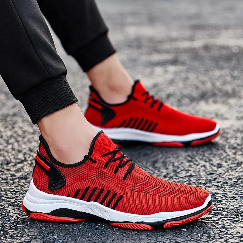 Summer Sneakers for Men Footwear Sport Running Shoes Men's Sports Walking Breathing Trainer Black Arena Fitness A-365 | Спорт и
