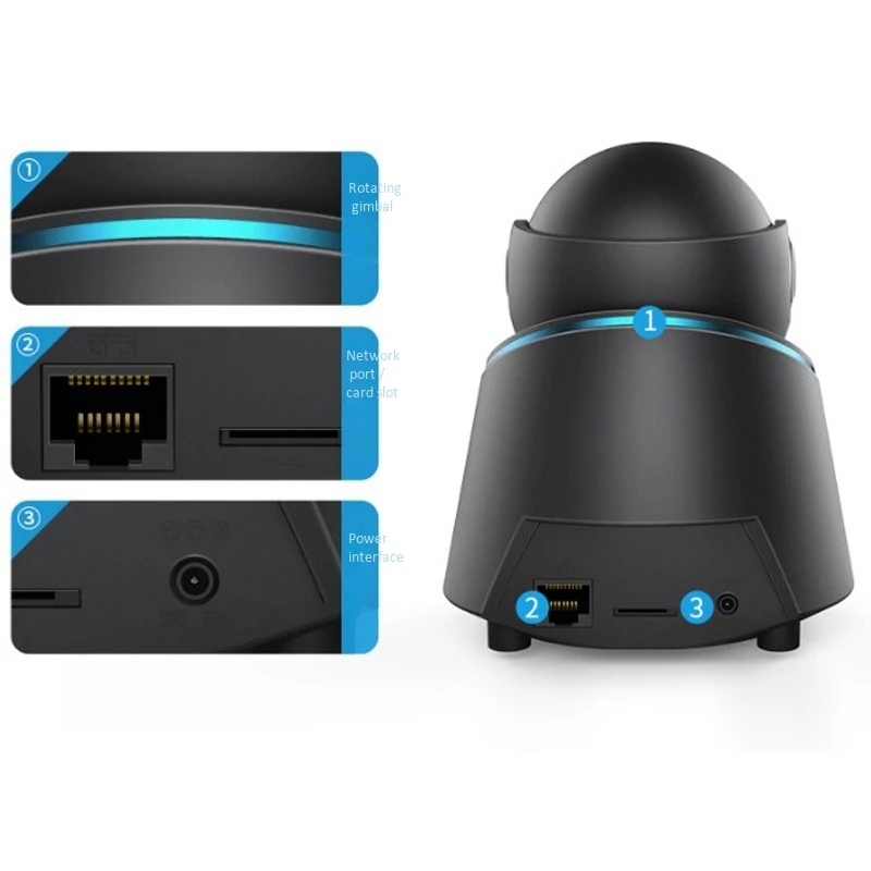 Внутренняя камера 1080P HD Wi Fi сетевой монитор фото удаленный мониторинг движения с