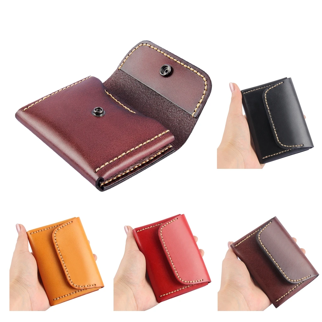 

Leather Travel Coin Purse Organiser Holder Cash Card Wallet Pouch