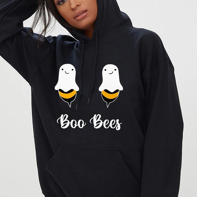 

Boo Bees Graphic Cute Kawaii Women Fashion Young Hipster Grunge Tumblr Pure Cotton Casual Hipster Pullovers Party Hipster Tops