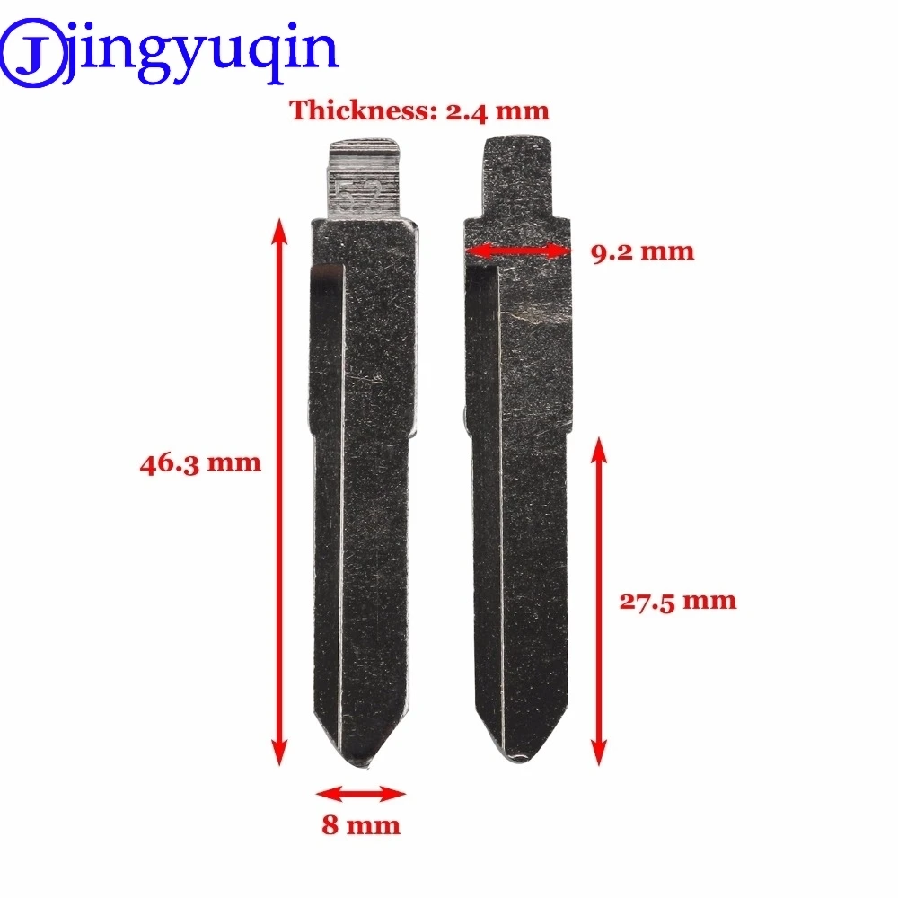 

jingyuqin 1p Car Replacement Remote Blank Flid Folding Key Blank For Suzuki Swift Replacement Uncut Blade
