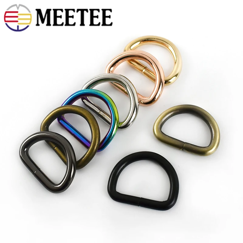10/30 шт. Meetee 25 мм D кольцевая пряжка металлическая сумка Пряжка Крючки ремешок