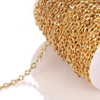 1 meter stainless steel cross chains lips shaped chain link diy jewelry accessories handmade gift necklace anklet making