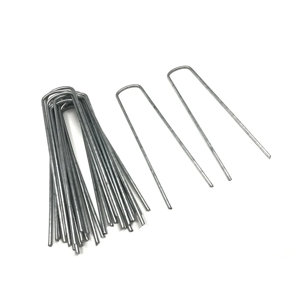 

Plant Fixation 30pcs Tarpaulin Gasket U Shape 150/200mm 2.5x40mm Camping