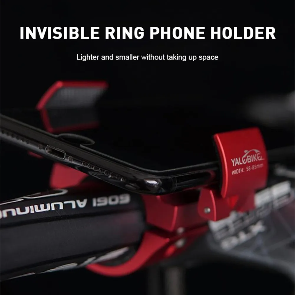 

10mm/0.39'' Bike Phone Mount 2.17 X 1.57 X 2.13inch Phone Holder Adjustment Aluminium Alloy Round
