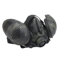 dual purpose wearing method of sports tactical bilateral respiratory protection military fan cp dust helmet