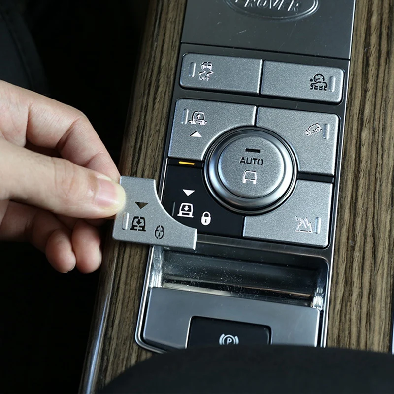 7Pc Car Driving Mode Button Sticker Metal Center Console For Land Rover Range Sport 2018-2020 | Автомобили и мотоциклы