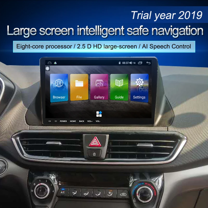 Автомобильный мультимедийный видеоплеер экран 9 66 дюйма Android 8 1 4 Гб + 64 ГБ Wi Fi