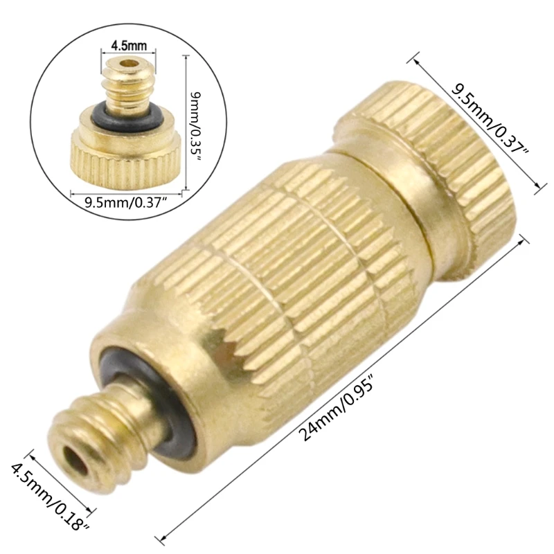 Латунная запотевающая насадка 10 упаковок для распыления высокого давления