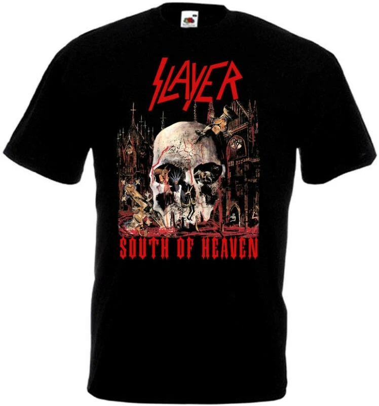Slayer футболка с надписью Южное небо черный мусор тяжелый металл все размеры S-3XL |