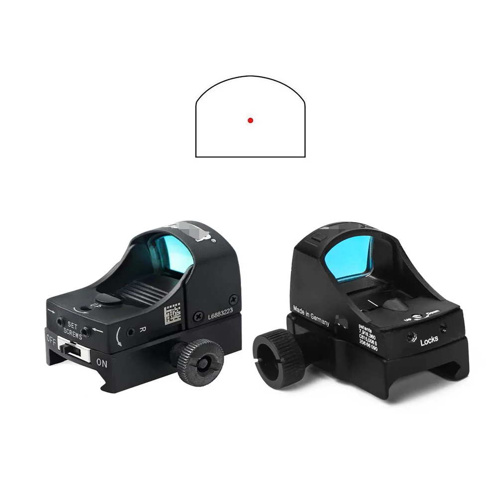 

DOC Micro Red Dot 1x22 Holographic Optical Sight for Weaver Rail Glock Pistol Airsoft Gun Rifle Scope Hunting Weapon Accessories