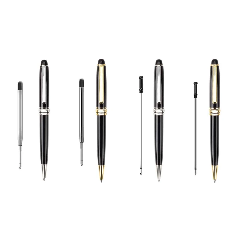 

Luxury Retractable Ballpoint Pen Black Ink Pen 0.5mm Point for Men Women Professional Executive Office Creative Present
