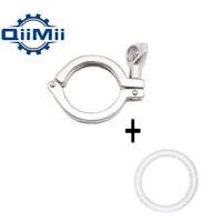 qiimii heavy duty clamp ss304 stainless steel single pin clamp with silicon gasketri clover fittings for home brewing