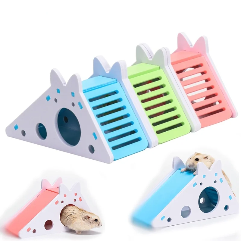 

Assembled Hamster Slide Toy Guinea Pig Golden Bear Funny Breathable Hamster House Nest Chinchillas Wholesale Hamster Accessories