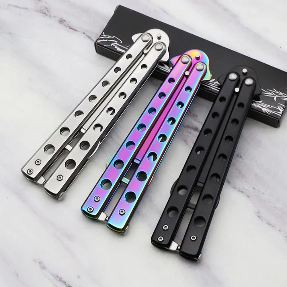 

Bottle Opener Butterfly Comb Stainless Steel Practice Cutter 3CR13 steel Practice Cutter
