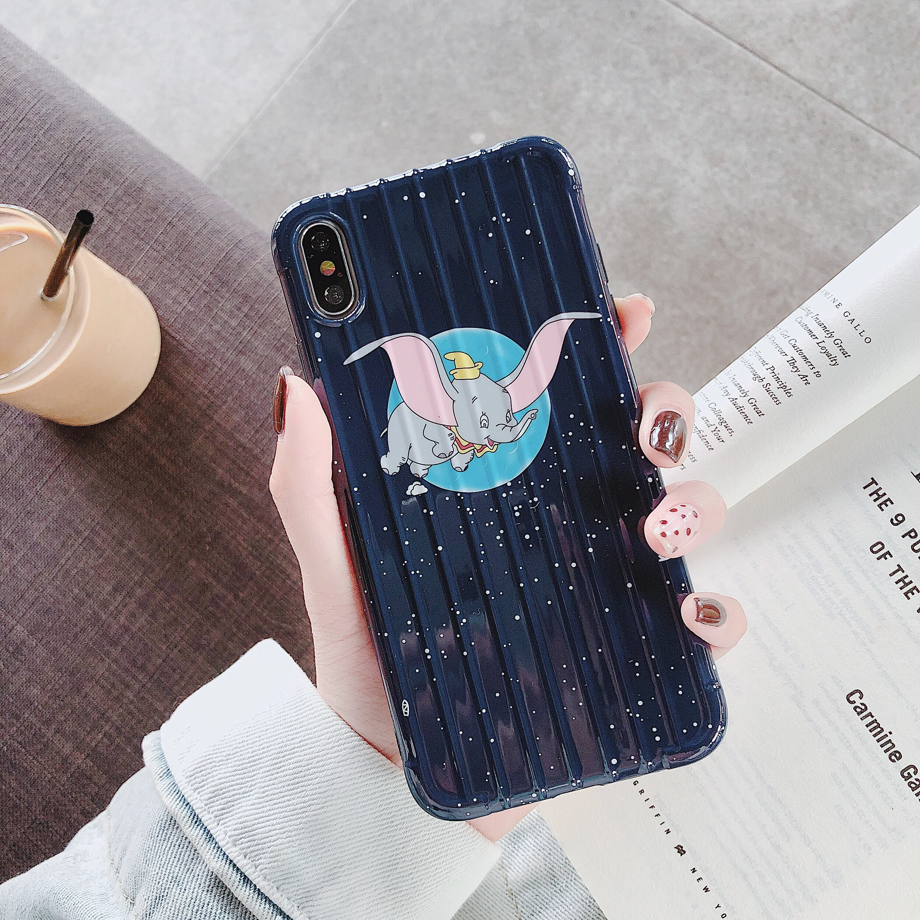 Новый чехол для мобильного телефона Dumbo surface iphone MAX XR X 6 6s 7 8 Plus starry sky small fly elephant