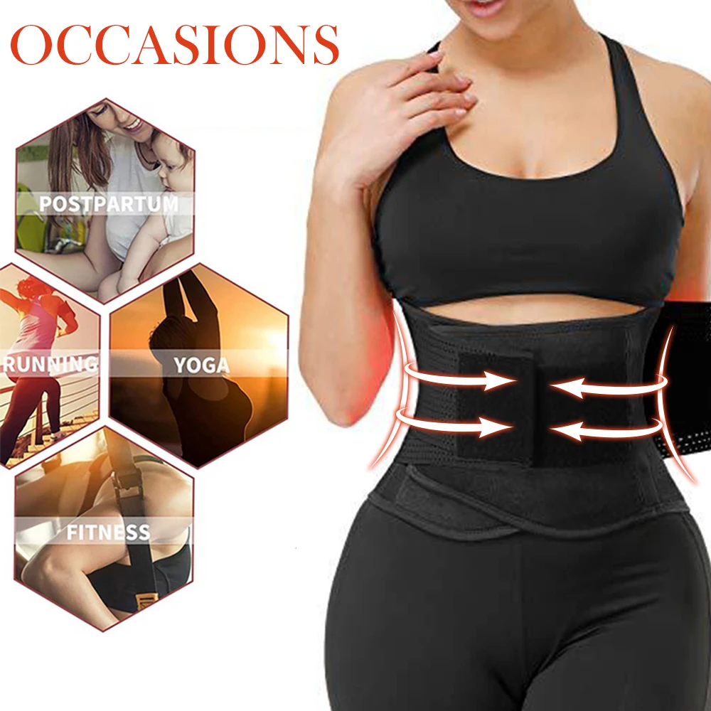 

Waist Trainer Reducing Shapers Slimming Trimmer Belt Body Shaper Neoprene Tummy Shapewear 9 Steel Woman Cincher Corset Woman