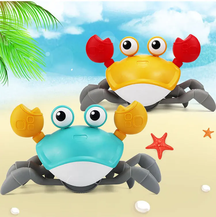 Cartoon Baby Bath Toys Cute Swim Big Crab Cable Learning Walk Water Classic Toy Beach Toys Clockwork Toys Infant Toy Gifts