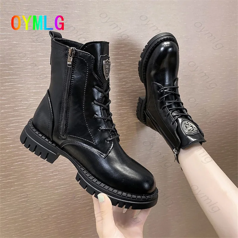 

Martin boots female British fan boots 2021 new spring and autumn single boots short boots fashion thick-soled short boots shoes