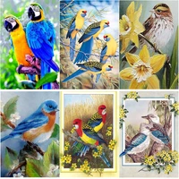 new 5d diy diamond painting full square round drill parrot diamond embroidery animal cross stitch crafts manual home decor gift